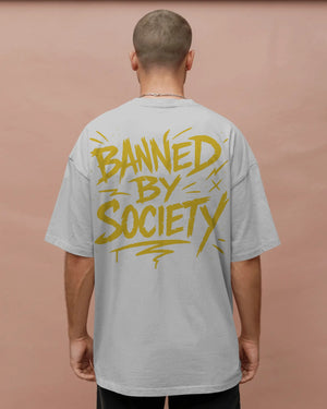 „Banned by Society Typo“ Tee