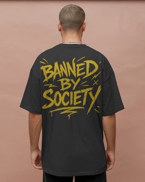 „Banned by Society Typo“ Tee