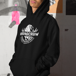 Wrongcrow Hoodie Original Street Knowledge Print