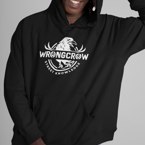 Wrongcrow Hoodie Original Street Knowledge Print