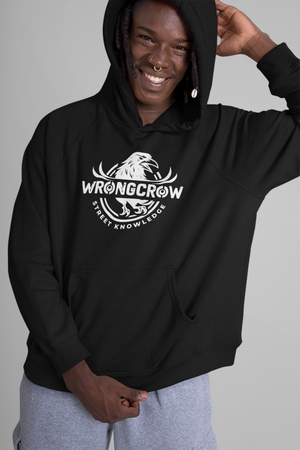 Wrongcrow Hoodie Original Street Knowledge Print