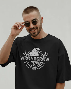 Wrongcrow  Original Street Knowledge Print Premium Urban Tee