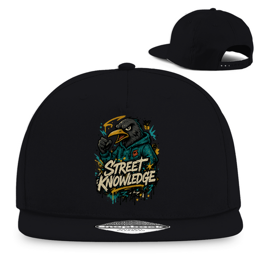 Snapback Rapper Cap Street Knowledge - Black - Accessories