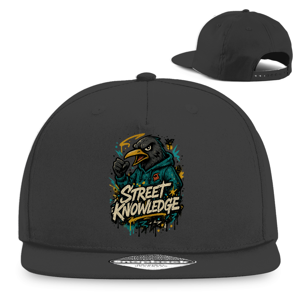 Snapback Rapper Cap Street Knowledge - Graphite Grey - Accessories