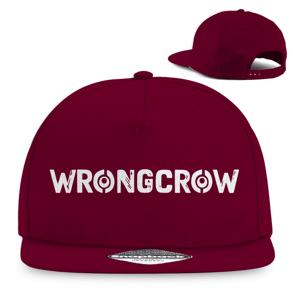 Snapback Rapper Cap Wrongcrow - Burgundy - Accessories