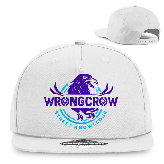Snapback Rapper Cap Wrongcrow - White - Accessories