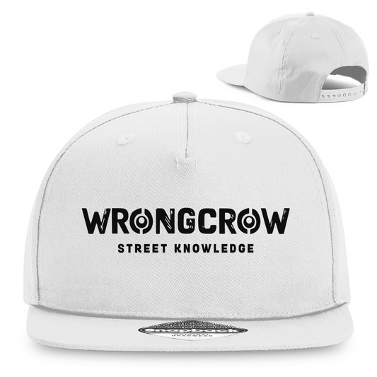 Snapback Rapper Cap Wrongcrow - White - Accessories