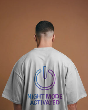 Night Mode Activated Streetwear Oversized Tee