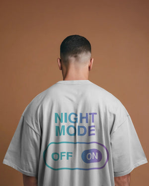 Night Mode On Streetwear Oversized Tee