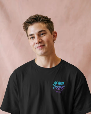 After Hours Chestprint Streetwear Oversized Tee