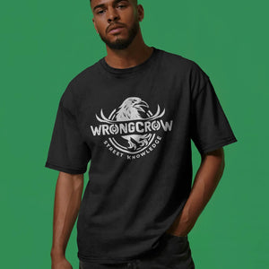 Wrongcrow  Original Street Knowledge Print Premium Urban Tee