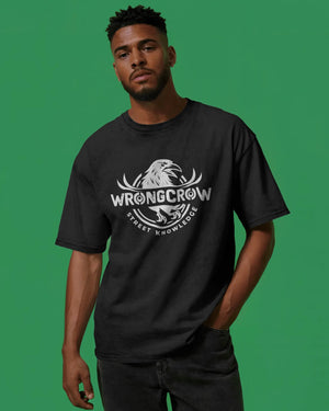 Wrongcrow  Original Street Knowledge Print Premium Urban Tee