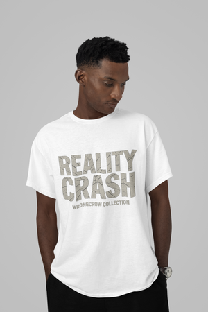 Reality Crash Tee Oversize Streetwear Wrongcrow 