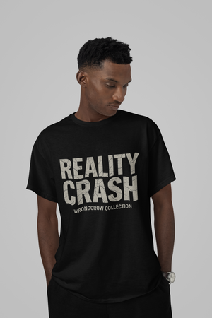 Reality Crash Tee Oversize Streetwear Wrongcrow 