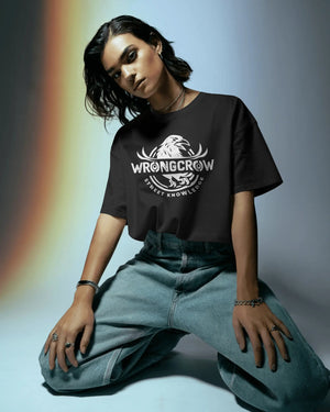 Wrongcrow  Original Street Knowledge Print Premium Urban Tee