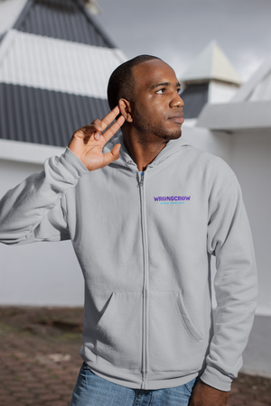 „Quiet Crew“ Zipper Hoodie Oversize Streetwear/Wrongcrow