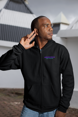 „Quiet Crew“ Zipper Hoodie Oversize Streetwear/Wrongcrow